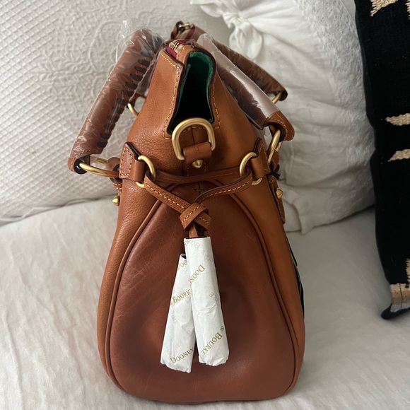 Dooney & Bourke Large Florentine Satchel Natural - Picture 4 of 13